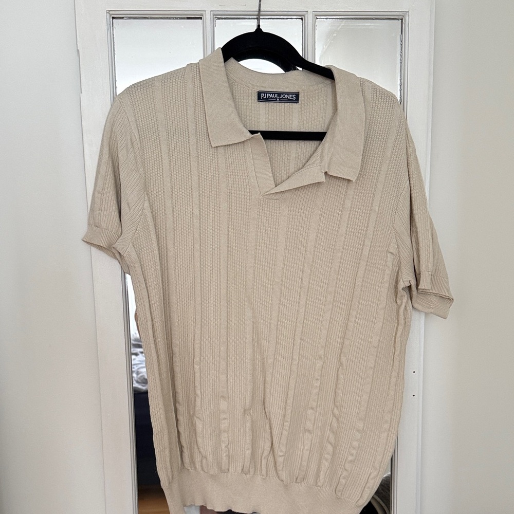 Paul Jones Men's Cream Polo Shirt